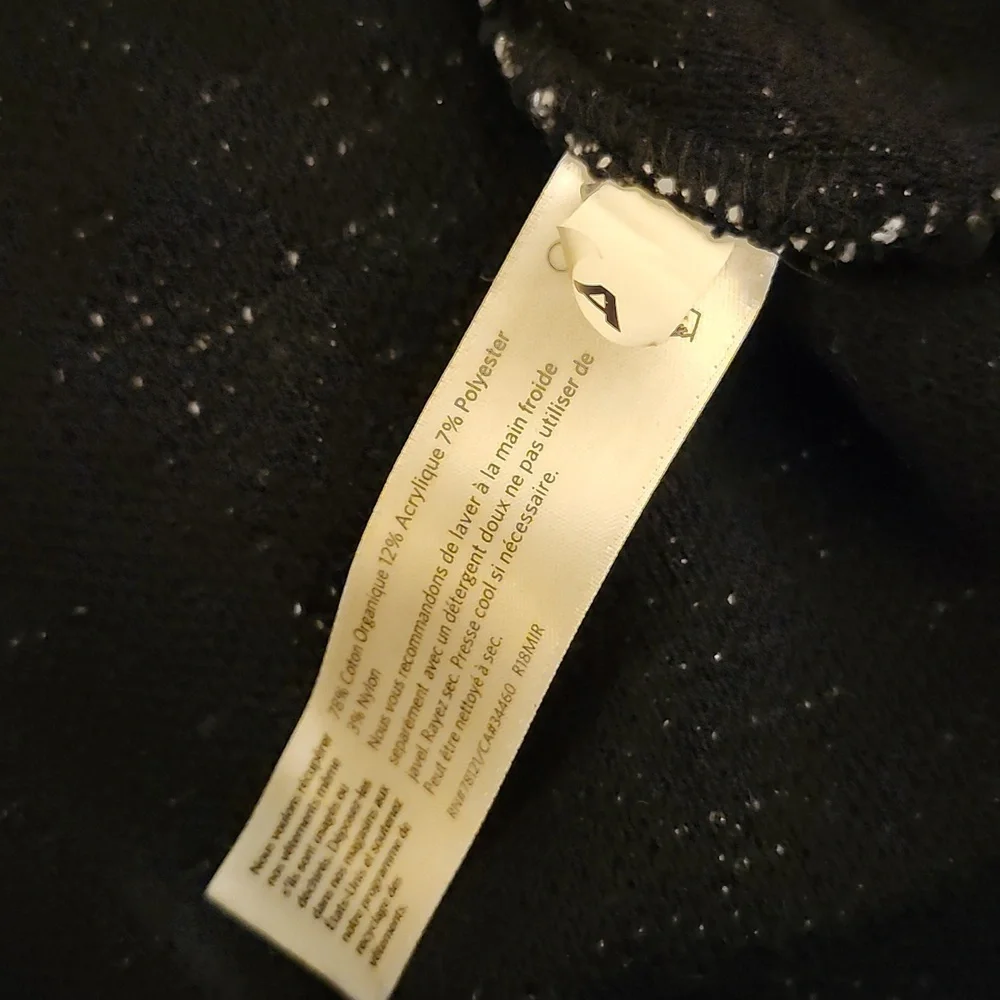 Eileen Fisher Tweedy Black & White Classic Collar Blazer Large - Picture 6 of 7